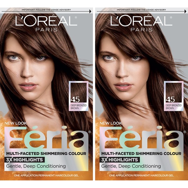 L'Oreal Paris Feria Multi-Faceted Shimmering Permanent Hair Color, French Roast,