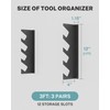 JivaJot Garage Tool Organizer Wall Mount, Shed Yard Tool Organizer
