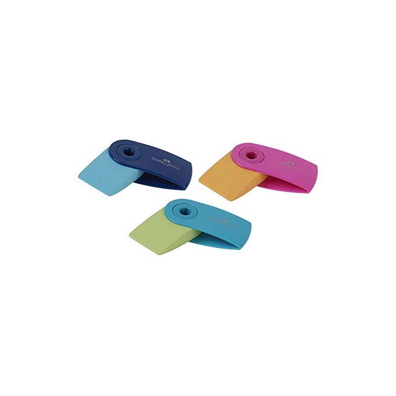 Faber Castell Rubber Mini Sleeve Closable Display 24 Pieces Erasers,
