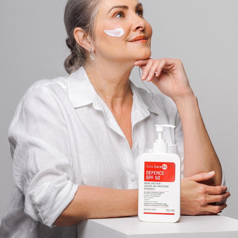 SolarCareB3 Defence SPF 50 Sunscreen, Broad Spectrum UVA/UVB Protection, 5%