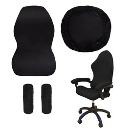 Gaming Chair Covers with Armrests/Chair Back Cover/Seat Cover Office Chair, Gaming Chair Covers, Non-Slip, Removable, Washable, Good Elasticity, for Gaming Chairs, Computer Chairs, Swivel Chairs