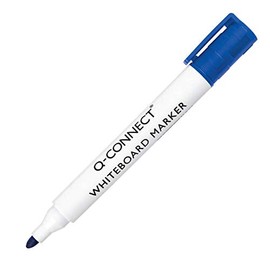 Q-Connect Drywipe Marker Pen Blue (Pack of 10)