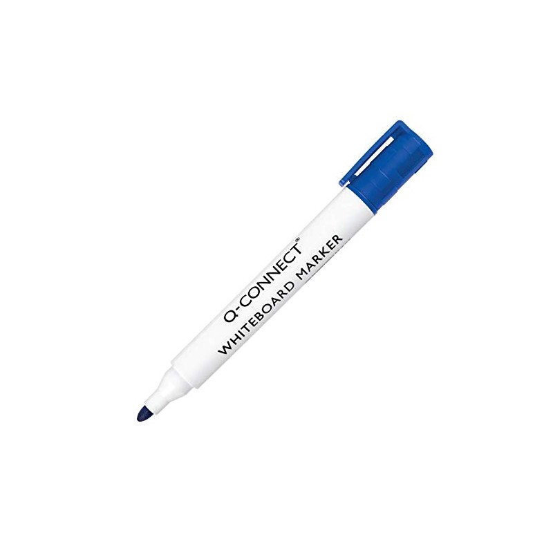 Q-Connect Drywipe Marker Pen Blue (Pack of 10)