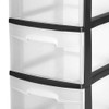 Sterilite 28309001K 3 Drawer Rolling Caster Wheel Home Organizer Storage