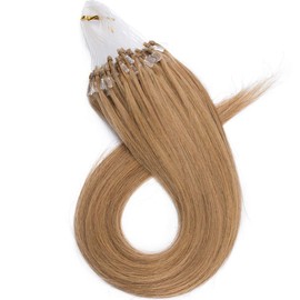 24 inches SEGO Micro Loop Human Hair Extensions 1g/s 50Strands [#27 Dark Blonde] 100% Remy Real Micro Rings Beads Straight Invisible (50g)