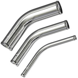 35mm (1 3/8 Inch) OD Aluminium Alloy 45 Degree Tube Bend Intercooler Universal 150mm (6") x 150mm (6") Leg Lengths