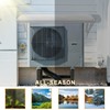 Mini Split Cover Outdoor AC Condenser Protection Sun Shade (41.7X25.2X11in)