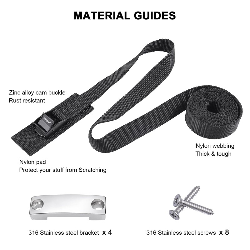 Ayaport Battery Tie Down Strap Battery Box Hold Down Kit