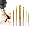 Yuentoen Sawtooth Drill Bit Set of 6 Titanium Coated HSS