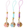 ZHEJIA Flower Bell (3 Pieces) Accessory Charm Bell Netsuke Pendant