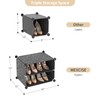 WEXCISE Portable Shoe Rack Organizer with Door, 48 Pairs Shoe
