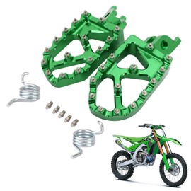 Factroy Footpegs Foot Pegs Pedals Rests CNC for Kawasaki KX KXF 250 450 KX250F KX450F KX250 KX450 KX250X KX450X 06-25 | Replaces OEM Part 34028-0360 34028-0402