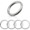 CAAK Titanium Keychain Double Ring, Lightweight, Outer Diameter: 10 mm/12