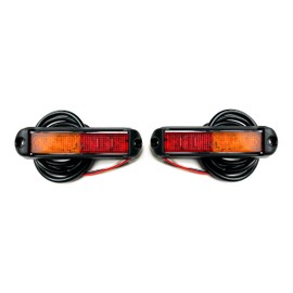 MelTruck® 2 x 3 Function LED Rear Light 12 V 24 V E9 for Lorry Car Trailer Caravan Quads