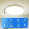 Combuh Combuh LED Deckenlampe mit Bewegungsmelder Innen,18W 1800LM ?29,5CM Rund