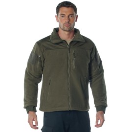 Rothco Spec Ops Tactical Fleece Jacket – Warm and Comfortable Cold Weather Coat (US, Alpha, Large, Regular, Regular, Olive Drab)