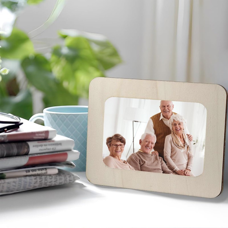 Wooden Picture Frame, 6 Pieces DIY Wooden Picture Frame, DIY