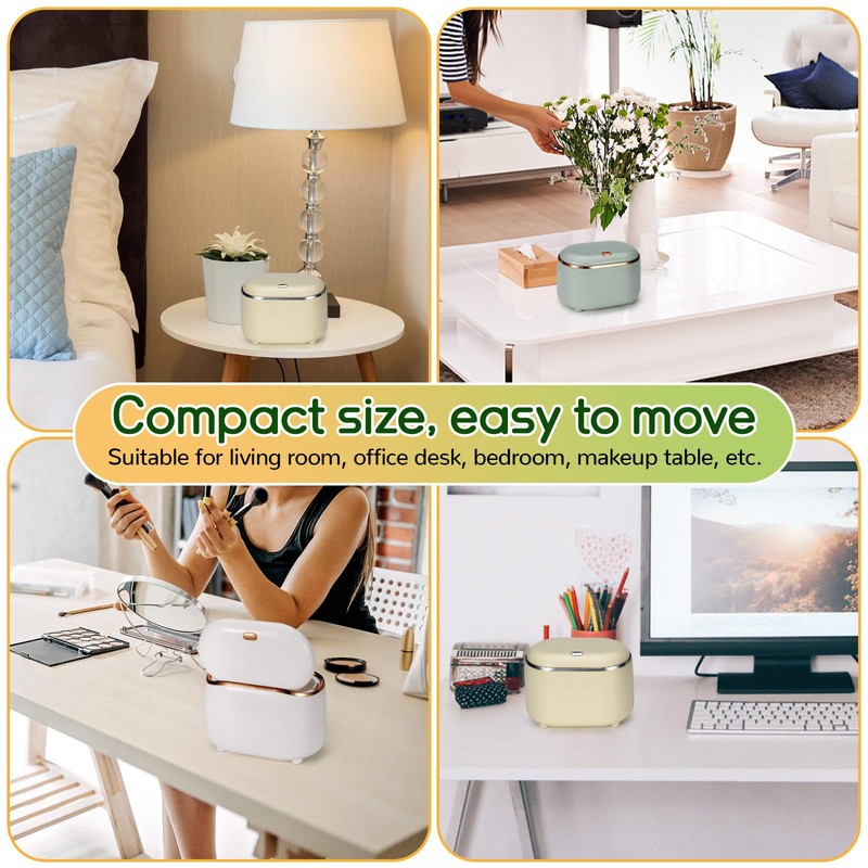 Realand Mini Trash Can for Desk with 200 Trash Bags,