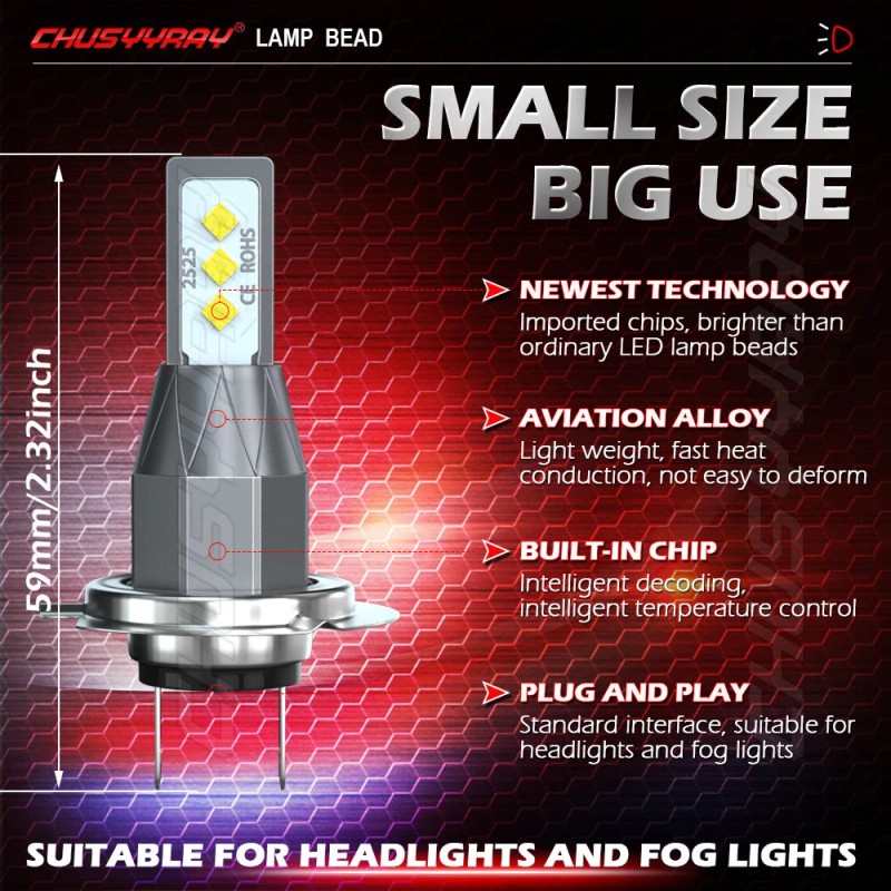 CHUSYYRAY Fits Kawasaki Ninja 300 EX300 KRT LED Headlight Pilot