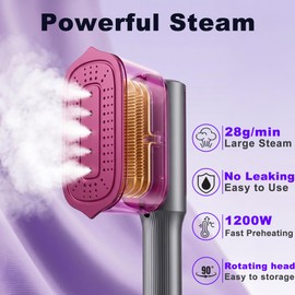 EFOBO Steamer for Clothes, 2 in 1 Travel Iron Steamer, Fast Heat-Up
