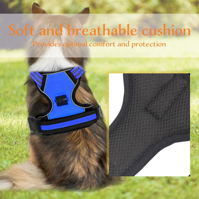 No Pull Dog Harness for Medium Large Dogs Adjustable Reflective