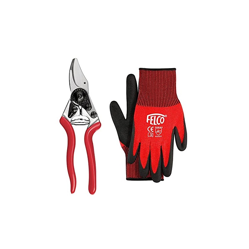 Felco Model 6 Compact Secateurs with Felco Gloves