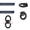 Fusion Climb Oval Swivel Aluminum Alloy Rings Black/Black