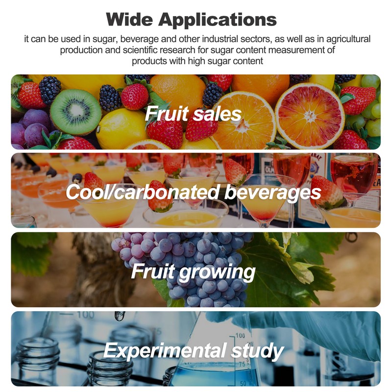 SMART SENSOR ST335A LCD Digital Refractometer Portable Handheld Honey Refractometer