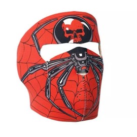 NEOPRENE SPIDER SKULL FACE FULL FACE BIKER MASK