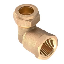 Pack of 5-15mm x 3/4" Female Compression Parallel Elbow (Available in 8mm, 10mm, 12mm, 15mm, 22mm, 28mm, 35mm, 42mm, 54mm, 3/8 inch, 1/2 inch, 3/4 inch, 1 inch, 1 1/4 inch, 1 1/2 inch and 2" BSP)