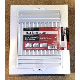 EVERBILT 10 x 8 Inch Ceiling & Wall Register White High Impact Resin 3-Way NEW