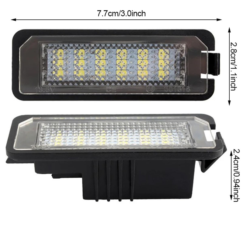2pcs LED License Number Plate Light Lamp Canbus Compatible For