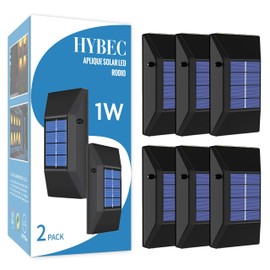 HYBEC - Solar Lamp with Motion Sensor, Motion Sensor Outdoor with Light Solar LED Spotlight Solar with Motion Sensor Outdoor Garden Solar Light with Motion Sensor Solar Lamp Motion Sensor (Pack of 6)