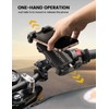 Aomiker Motorcycle Phone Mount Holder - [Metal Extension Arm] [Dual