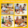Electric Train Set for Kids, 117PCS Flexible 3D Cube Track