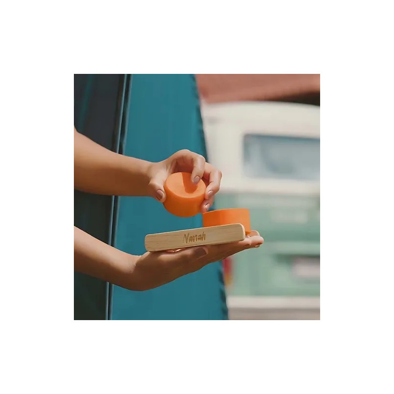 Nanah Dúo Shampoo Y Acondicionador En Barra Papaya Mandarina