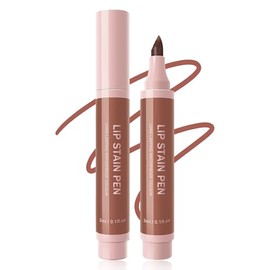 Lápiz Delineador De Labios Con Tinte - 1 Unidad, Color Marrón Nude, Tinte De Labios Líquido, Lápiz Delineador De Labios, Tinte De Labios Mate, Brillo 