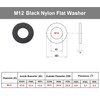 TERF® M12 Black Nylon Flat Washer M12 / 12mm ID