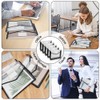 AOOSU Clear Pocket Documents, Pack of 5 Document Wallets A4