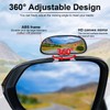 LivTee Clip on Blind Spot Mirror, HD Glass Frameless Convex