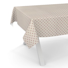 ANRO Oilcloth Tablecloth Oilcloth Tablecloth Washable Garden Tablecloth Round Oval Square 200 x 140 cm Cut Edge Italia Red