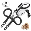 Dual Retractable Dog Leash for 2 Large Dogs (Up to