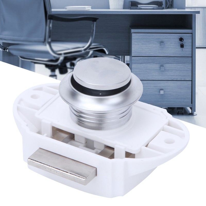 Pearl Chromium Keyless Push Pull Push Lock for RV /