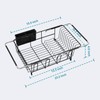 JASIWAY Dish Drying Rack in Sink, Over The Sink Colander
