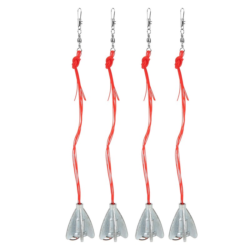 4Pcs Stainless Steel Carp Explosion Fishing Hook Lure Bait Fishhook