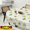 ANRO Oilcloth Tablecloth Washable Wax Tablecloth Garden Tablecloth Round Oval