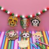 Generic 64 Sets Day of The Dead Skull Crafts Unfinished