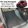 7DEEKEI for 2016-2024 Jeep Renegade Trunk Mat and Rear Backrest