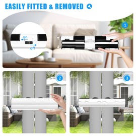 Gachiwar Patio Door Security Lock for French Double Doors - High Security 2 Handle Lock System, Professional Safety Device for Conservatory & Sliding Glass Doors