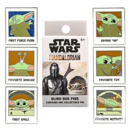 Loungefly - the Mandalorian - Grogu (the Child, Baby Yoda) - Blind Enamel Pin Purchase - the Mandalorian Enamel Pins - Cute Collectable Novelty Brooch - for Backpacks & Bags - Gift Idea - Movies Fans